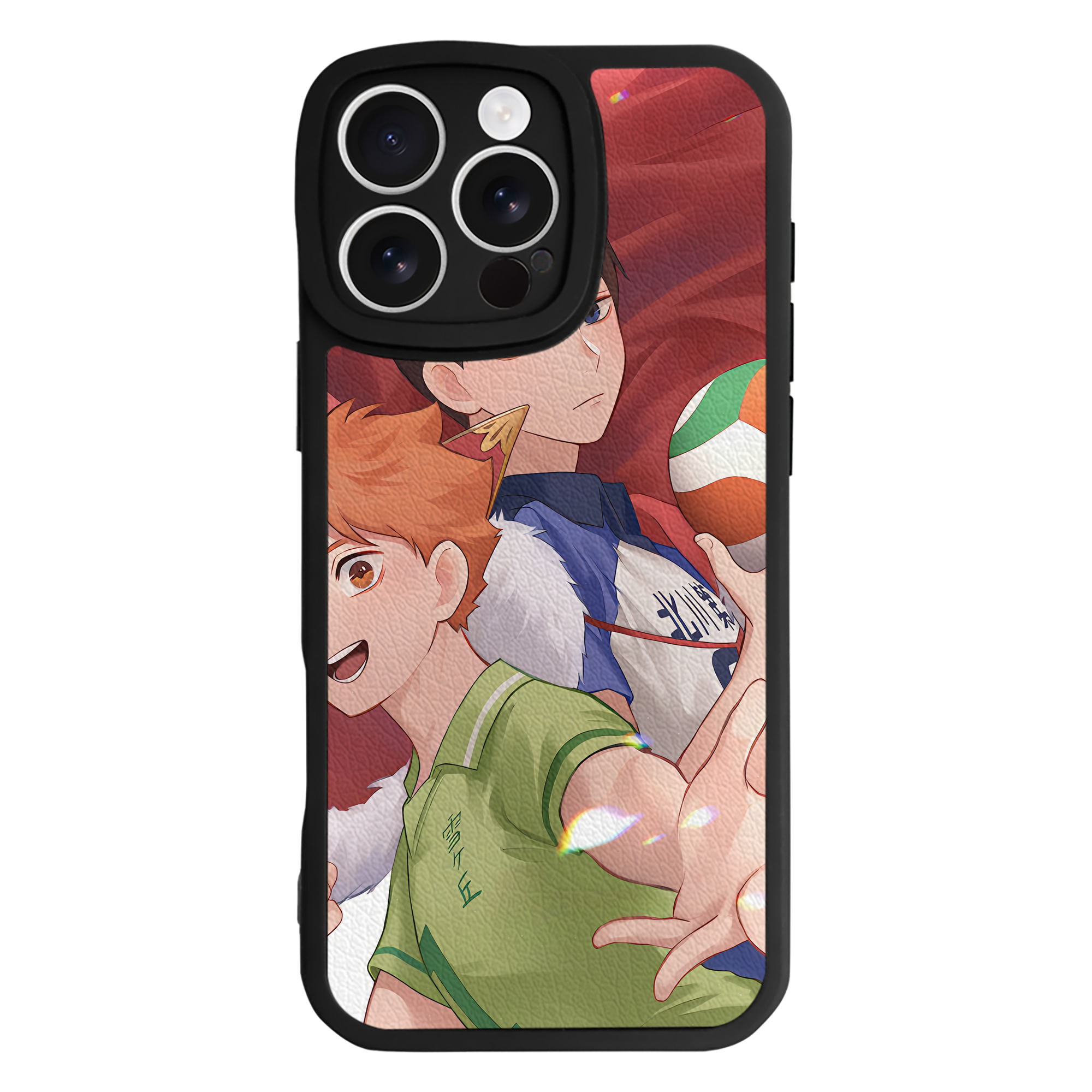 （画像用） ハイキュー!! Haikyu!! 【iPhone 16シリーズ対応】シリコンスマホケース（レザー調） 材質：シリコン